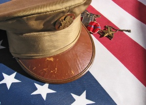 Image Hat, Medals and Flag